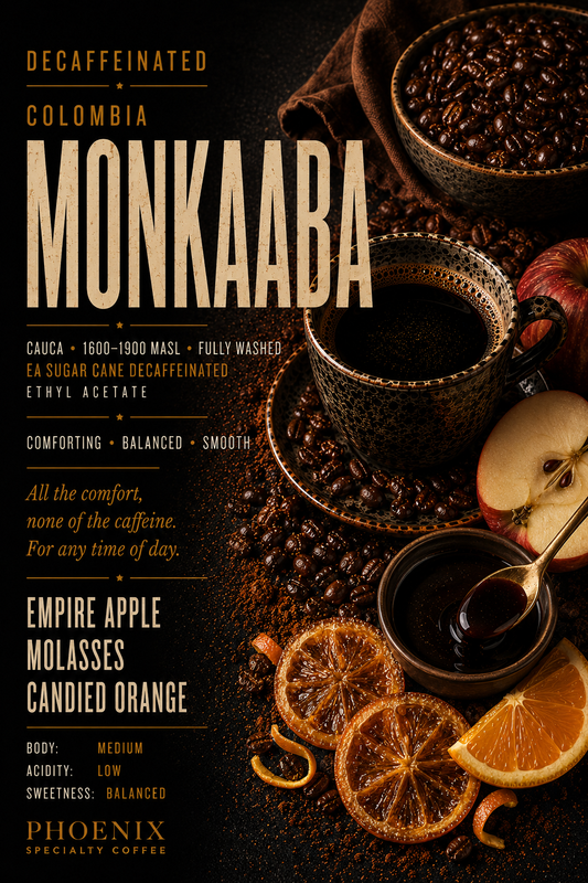 DECAFFEINATED - COLOMBIA • MONKAABA